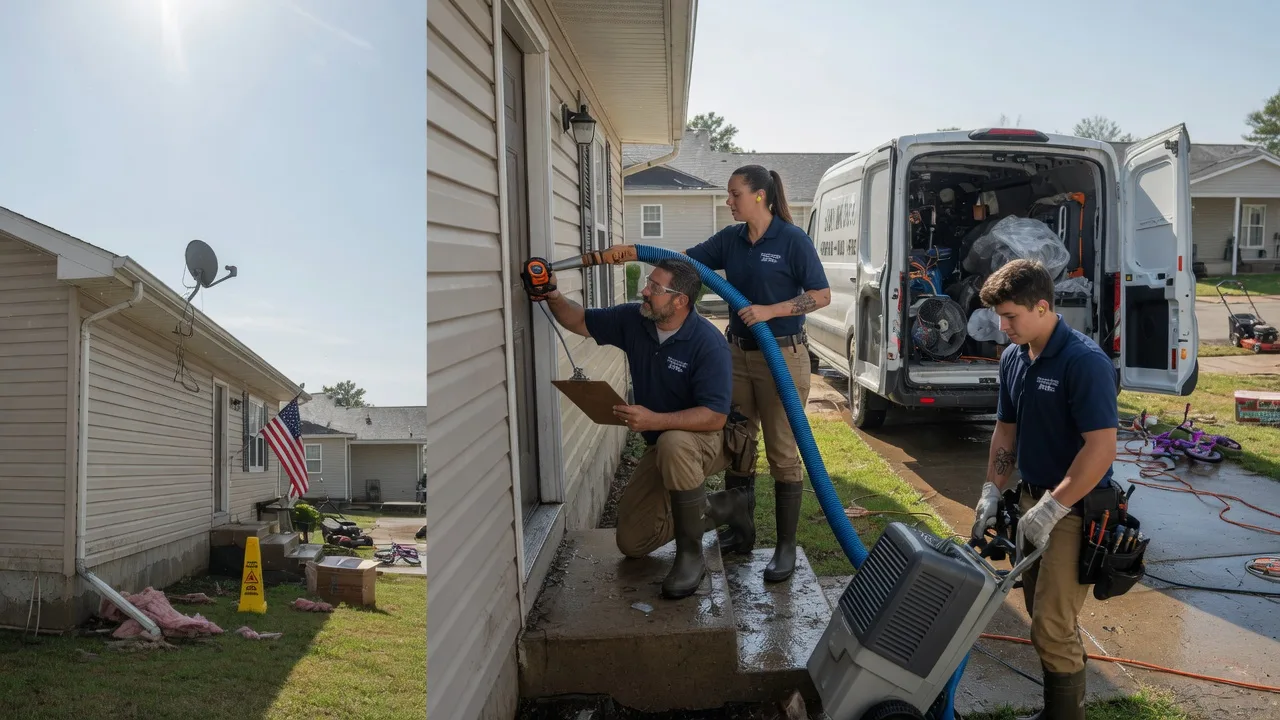 Ceiling Water Damage Restoration in Colbert, OK near me